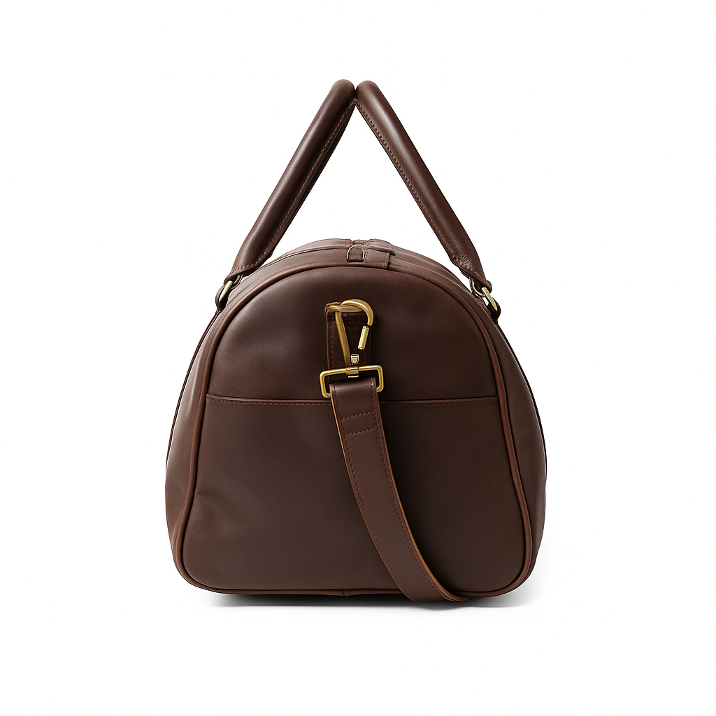 leather gym bag /small travelling bag for unisex